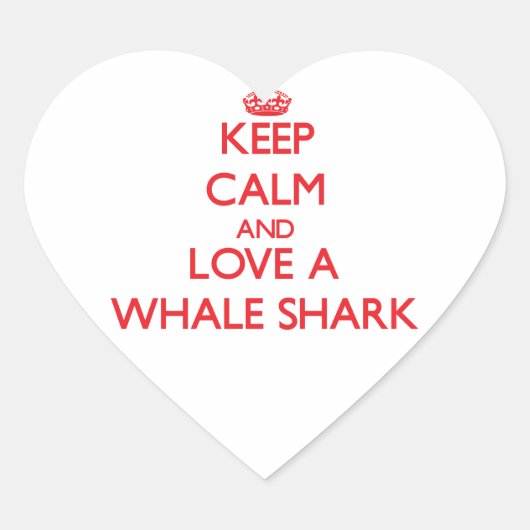 Sticker Cœur Requin baleine (Devant)