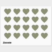 Sticker Cœur Requins traditionnels sans fil (Feuille)