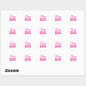 Sticker Cœur Restez à la maison Patron (Feuille)