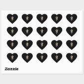 Sticker Cœur Retriever du Labrador    (Feuille)