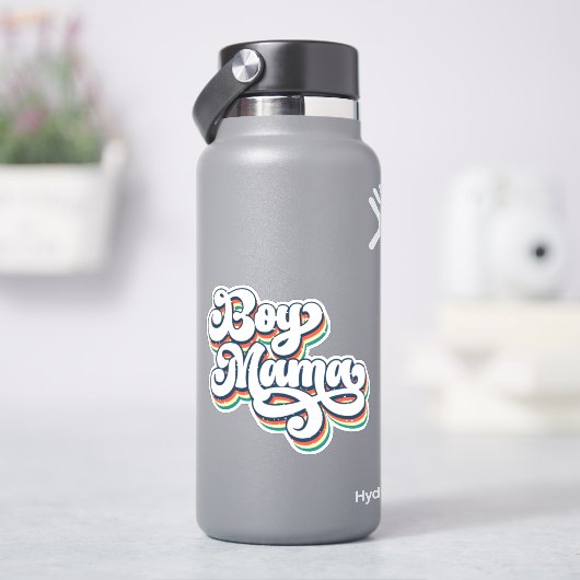 Sticker Coeur Retro Boy Mama (HydroFlask)