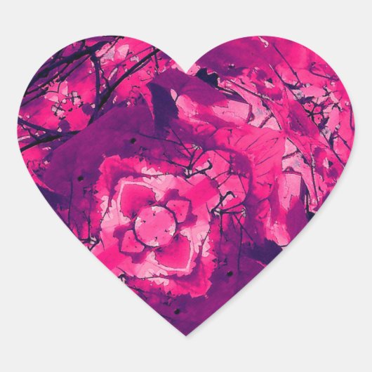 Sticker Cœur Rêve romantique (Devant)