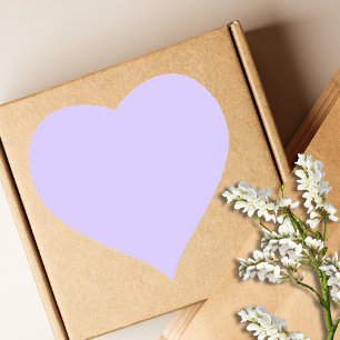 Sticker Cœur Rêves de Lilas Uni Classique Élégant