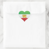 Sticker Cœur Révolution iranienne amour drapeau fierté (Sac)