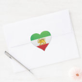 Sticker Cœur Révolution iranienne amour drapeau fierté (Enveloppe)