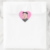 Sticker Cœur Rire Kim Jong-un (Sac)