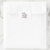 Sticker Cœur rire vivant amour (Sac)