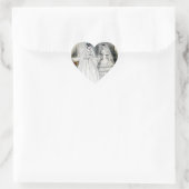 Sticker Cœur Robe Mariage vintage (Sac)