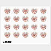Sticker Cœur Romantic Heart Infinity Design (Feuille)