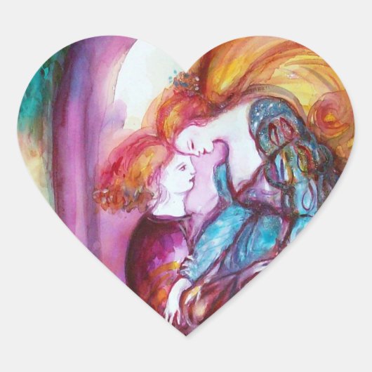 Sticker Cœur ROMEO AND JULIET / Coeur de la Saint-Valentin (Devant)