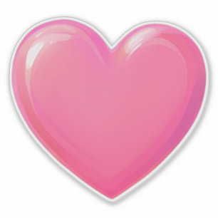 Sticker Coeur Rose
