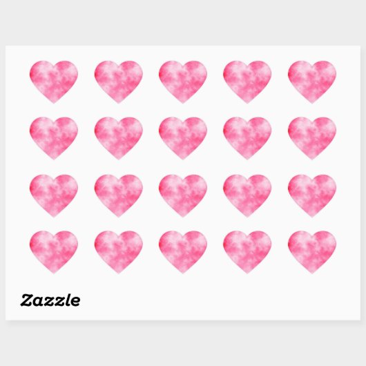Sticker Coeur Rose (Feuille)