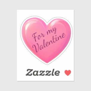 Sticker Coeur rose