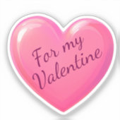 Sticker Coeur rose (Recto)