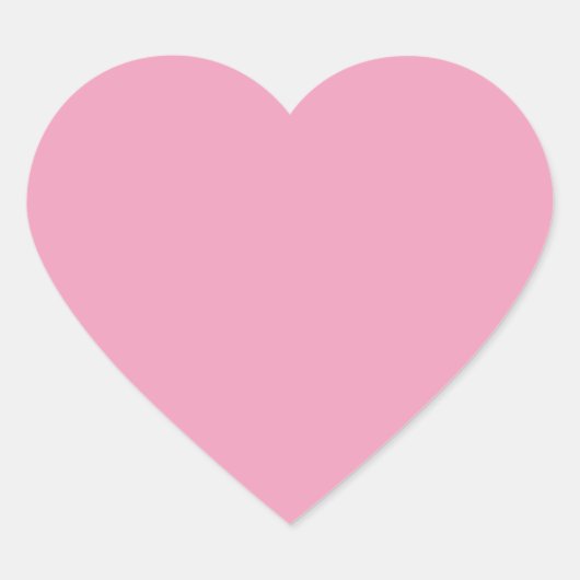 Sticker Cœur Rose Amaranth (couleur solide) (Devant)