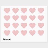 Sticker Cœur Rose bébé (Feuille)