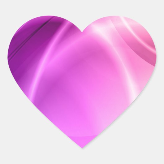 Sticker Cœur rose et violet (Devant)