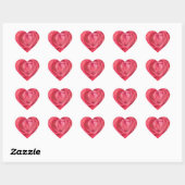 Sticker Coeur Rose Fire & Ice (Feuille)