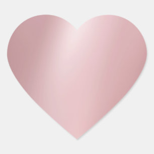 Sticker Cœur Rose Gold Blank Elegant Moderne Modèle tendance