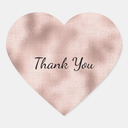 Sticker Cœur Rose Gold Fard Rose (Devant)