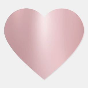 Sticker Cœur Rose Gold Moderne Élégant Blanc tendance Modèle