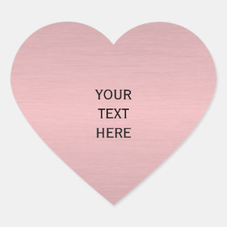 Sticker Cœur Rose Gold Moderne Tendance Personnalisez Votre Tex