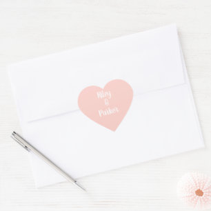 Sticker Cœur Rose millénaire personnalisé