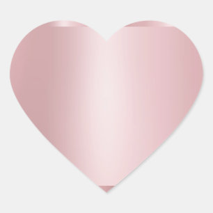 Sticker Cœur Rose personnalisé Gold Blank Modèle moderne élégan