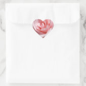 Sticker Coeur Rose Rose Rose (Sac)