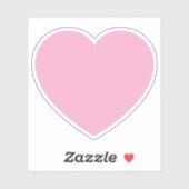 Sticker Coeur rose Valentines (Feuille)