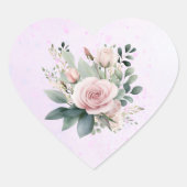 Sticker Coeur Roses Roses Roses Roses Roses Roses  (Devant)