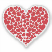 Sticker Coeur rouge (Devant)