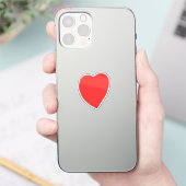 Sticker Cœur Rouge (Téléphone)