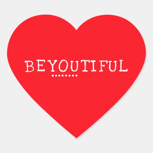 Sticker Cœur Rouge (Devant)