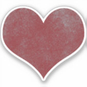 Sticker Coeur rouge mignon (Recto)