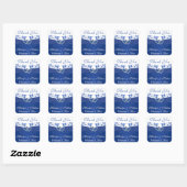 Sticker Coeur Royal Bleu et Blanc Rejoint 2 (Feuille)