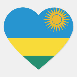 Sticker Cœur rwanda