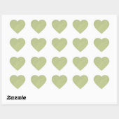 Sticker Cœur Sable Vert Citron (Feuille)
