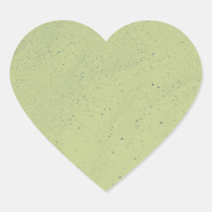 Sticker Cœur Sable Vert Citron