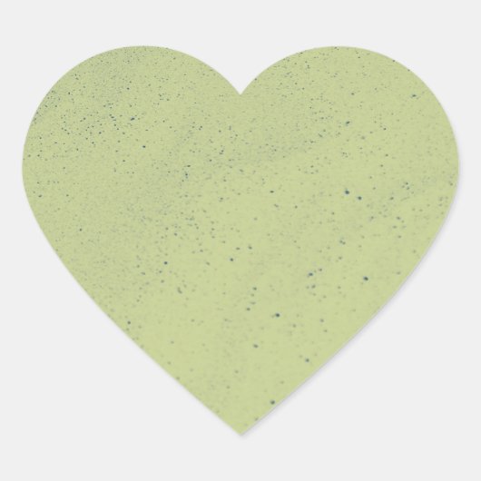 Sticker Cœur Sable Vert Citron (Devant)