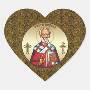 Sticker Cœur Saint Nicolas