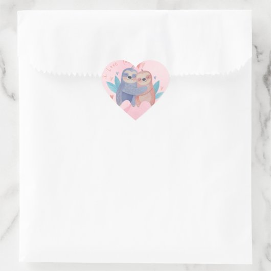 Sticker Cœur Saint Valentin (Sac)