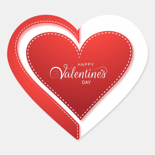 Sticker Cœur Saint Valentin (Devant)