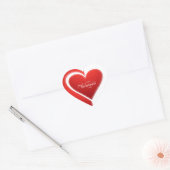 Sticker Cœur Saint Valentin (Enveloppe)