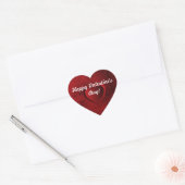 Sticker Cœur Saint Valentin au coeur rouge (Enveloppe)