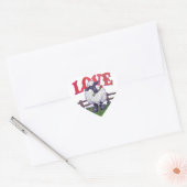 Sticker Cœur Saint Valentin au mouton (Enveloppe)
