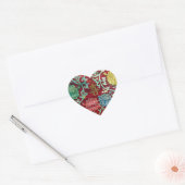 Sticker Cœur Saint Valentin chinois (Enveloppe)