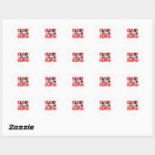 Sticker Cœur Saint-Valentin Cupidon plus mignon - Typographie d (Feuille)