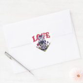 Sticker Cœur Saint Valentin de la vache (Enveloppe)