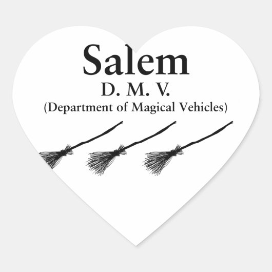 Sticker Cœur Salem DMV (Devant)